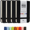 Tiny Notebook, 3x4 Small Notepad, A7 Leather Hardcover Mini Notebook, 4 Pack with Elastic Band, Black Pocket Notebooks