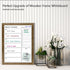 Magnetic Dry Erase White Board Weekly Calendar Board, 13“x17" Solid Wood Rustic Brown Framed Planner for Office, Home,