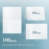 Shimmer 5x7 A7 100 Pack White Blank Cards and Envelopes, Goefun Pearl White Folded Cardstock and Envelopes Self Seal