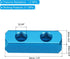 PATIKIL 2 Way 5 Port Air Manifold, 3 Pack G1/4 Inch Aluminum Air Hose Inline Manifold Block Splitter Pneumatic Air Hose Fitting, Blue by PATIKIL