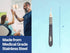 3 Pack Scalpel Handle B.P #3 Stainless Steel with Ruler for Precise Cutting, Compatible with Blades #6 to #16