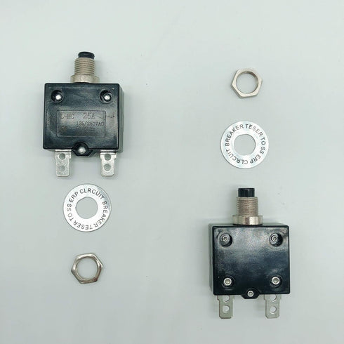 125-250V AC 35A Circuit Breaker, Push Button, Thermal Overload Protector, Manual Reset L1 Series