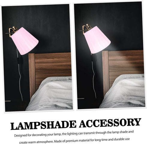 Cozy WOONEKY Gauze Table Lamp Shade for Floor Wall and Pendant Lamps Elegant Pink Cover for Illumination Bedroom Hotel