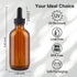 42 Pack 4oz Amber Glass Bottles with Glass Eye Droppers for Essential Oils, Perfumes, Lab Chemicals, Extras Included