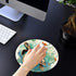 Round Mouse Pad with Coasters Set, Turtle World Map Design, Non-Slip Rubber Mousepad for Computers, Desk Decor