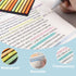 Sticky Long Tabs, 6 Sheet Highlighter Tape, 960 Pcs Translucent Sticky Notes for Annotating Books