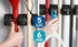 Mop and Broom Holder Wall Mount, Garage Storage Organizer with 5 Slots, 6 Hooks, 7.5lbs Capacity Per Slot, Black Broom