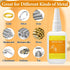 50g Metal Glue, Strong Instant Heavy Duty Waterproof Adhesive for Metal, Stone, Glass, Jewelry Repair