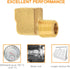 SUNGATOR 1/4 Inch Brass Elbow Fittings, 90 Degree Male × Female Barstock Street Pipe Connectors for Air Compressor (2