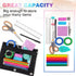 Tamaki Pencil Pouch for 3 Ring Binder, Clear Window Pencil Case, 3 Pack, Black