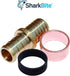 SharkBite 3/8 Inch Crimp Polybutylene Adapter, Pack of 10, Brass Plumbing Fittings, PEX Pipe, UC4006LF