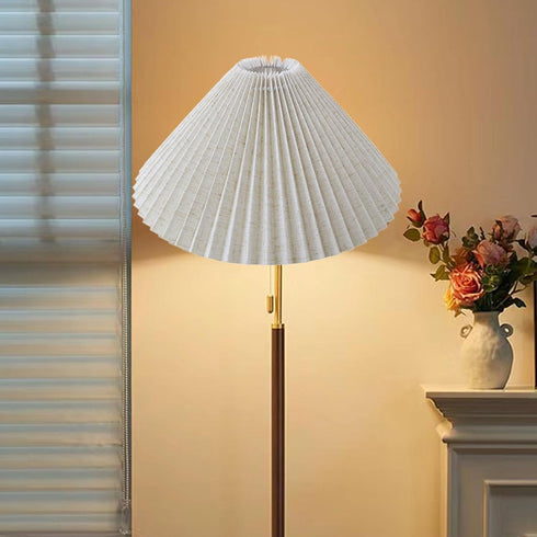 IEUDNS Pleated Lampshade Decorative Chandelier Shade Floor Light Shade for Dining Room Bedroom Hotel Home, Linen