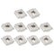 uxcell T Nuts, 50pcs Nickel Plated Carbon Steel T Slot Bolts, 3030 Series M6 Hammer Head Fastener, Silver