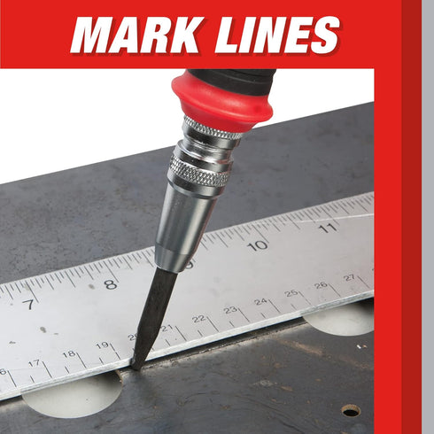 Performance Tool W7550 Automatic Center Punch HD, Precise and Durable Tool for Marking and Punching Materials