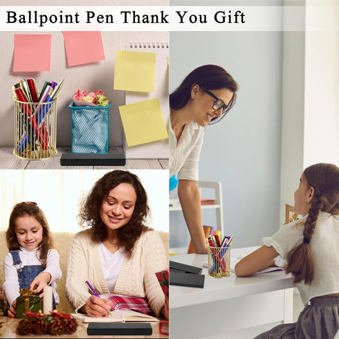 PerKoop 10 Pcs Thank You Gifts - Inspirational Ballpoint Pens with Gift Boxes, Motivational Quote Bulk Gifts