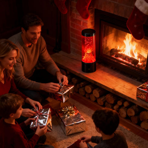 Volcano Lamp Science Kit, STEM Volcano Eruption Educational Kids Night Light USB/Battery Power, Christmas Gifts