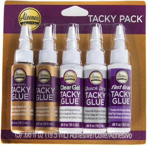 Aleene's 25115 Trial Pack Tacky Glue, 5pk for Crafting