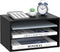 SUPEASY Wood Desk Organizer, 3 Tier Paper File Organizer, Wooden Desktop Mail Sorter for Office, School, Home