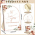 Ireer 101 Set Let Love Grow Boho Wedding Favors for Guests with 1 Wooden Sign, 100 Seed Packets, Kraft Envelopes