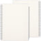 RETTACY Blank Journal Notebook 2-Pack - B5 Blank Spiral Notebook with 160 Pages per Pack, 100 GSM Premium Acid-Free