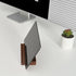 Desktop Black Glass Weekly Planner Dry Erase Whiteboard, 12x6" with Detachable Wood Stand, Small Portable Week Calendar