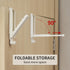 Over The Door Hooks Hanger 2pc, Retractable Rod, Foldable Drying Rack for Laundry, Bathroom, Bedroom Travel