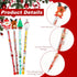 Qilery 24 Pcs Christmas Pencils, Assorted Multi Point Stackable Push Pencil, Xmas Party Favors
