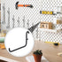 12 Pcs Black Pegboard Hooks, 6 x 9.5 Centimeters, Metal Storage Tool Accessories Compatible with IKEA Skadis Pegboard