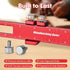DRAXZOR 3PCS Set, Inch (6", 8", 12") Woodworking Ruler Precision Pocket Ruler with Adjustable Slide Stop, Aluminum