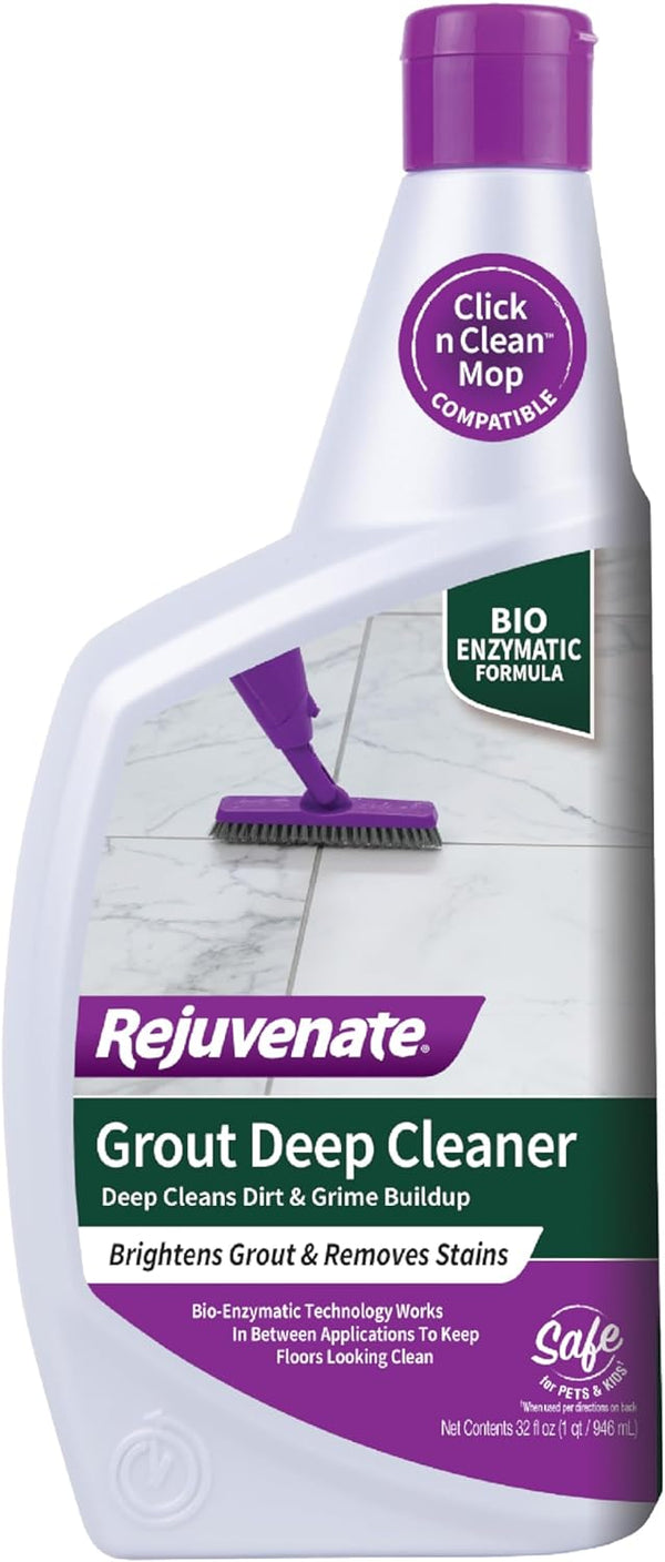 Rejuvenate Grout Deep Cleaner Cleaning Formula Instantly Removes Years of Dirt Build-Up