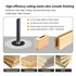 3" 1/2" 2-Flute Extra Long Straight Plunge Router Bit Shank, Carbide-Tipped Bit for Deep Wood Grooving, Slotting & CNC
