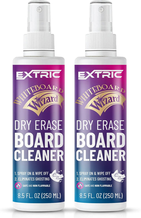 Whiteboard Cleaner 8.5 Ounces, Dry Erase Board Cleaner 2 Pack for Effective Cleaning of Whiteboards