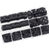 Nylon Flat Washer Assortment Set, 600 Pieces in 9 Sizes - M2 to M12, Black