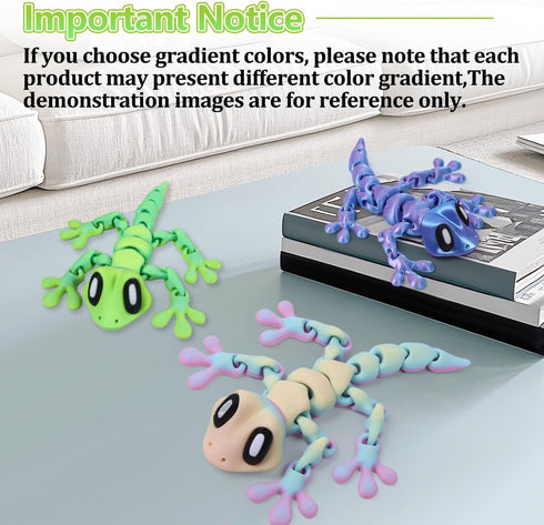 Yaozyety 3D Printed Articulated Lizard, Flexible Dynamic Animals Toys, Full Articulated Toy with Magnets, Adults Fidget