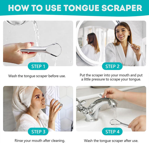 COZY EZ Tongue Scraper + Rolling Cart