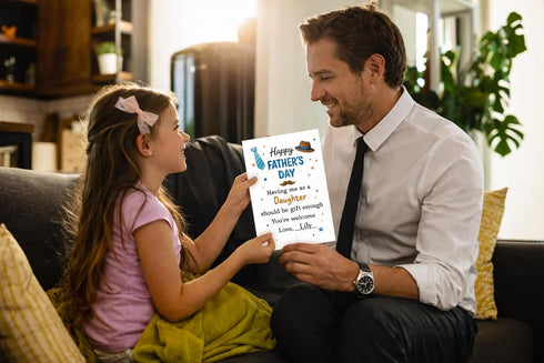 Funny Fathers Day Card for Dad from Daughter Personalized Fathers Day Card Gifts for Papa Dad from Sweet Heart Daughter