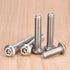 uxcell 10Pcs 1/4-20 1/2" 304 Torx Security Machine Screws, x Stainless Steel Tamper Resistant Button Head Screws Bolt