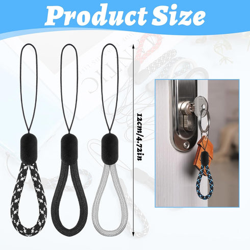 Psyqtsuary 12 4.7inch Pcs Finger Lanyard Small USB Lanyard Adjustable Portable Short Lanyards Straps for Phone Case