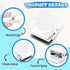 Grtard 6 Pack Magnetic Clips, Heavy Duty Refrigerator Clip Magnets for Home, Photo Display, Note List, Office (White)