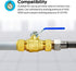 Eastman 3/4 Inch Compression Full Port Ball Valve, Brass Plumbing Fitting, 20097LF