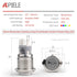 APIELE 19mm 12V Momentary Speaker Horn Push Button Toggle Switch with Pre-Wiring Socket for Car Auto Motor (Blue)