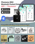 Phomemo Mini Sticker Printer M02, Portable Thermal Inkless Label Maker for DIY, Diaries, Photos, Study Notes, Black
