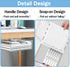 Large Under Desk Table Drawer Storage Organizer A4, Hidden Self-Adhesive Pencil Tray Drawer for Office - Clear White