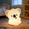 Greprety Koala Night Light Squishy Silicone Nursery Breastfeeding Nightlight with Timer 3-Level Warm