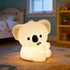 Greprety Koala Night Light Squishy Silicone Nursery Breastfeeding Nightlight with Timer 3-Level Warm