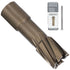 KEENTECH Carbide-Tipped Annular Cutter, 13/16" Dia. x 1-3/8" Depth, 3/4'' Weldon Shank for Cutting Harder Metal