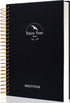Meeting Notebook for Work, 120 Sheets Meeting Planner Organizer for Office Meeting Agenda, A5 Black Notebook