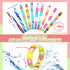 Batiyeer 50 Pcs Silicone Charm Bracelet for Kids, Adjustable Colorful Rubber Wristbands 7.08 Inch for School Party