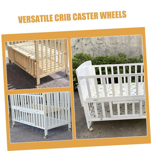 4pcs IMIKEYA Rolling Cart for Nursery Silent Furniture Wheels Swivel Casters Brake for Bed Frame Accessories