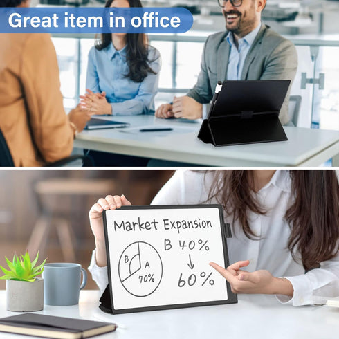 Portable Dry Erase Board, Magnetic Whiteboard MWB01, 12" x 17", for Office and School
